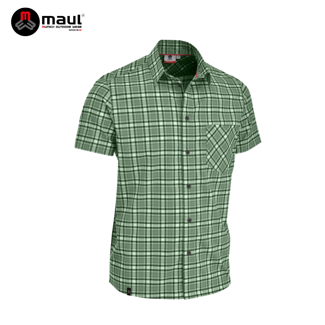 【 MAUL】Holzkirchen 男款經典格紋短袖襯衫 MAUL