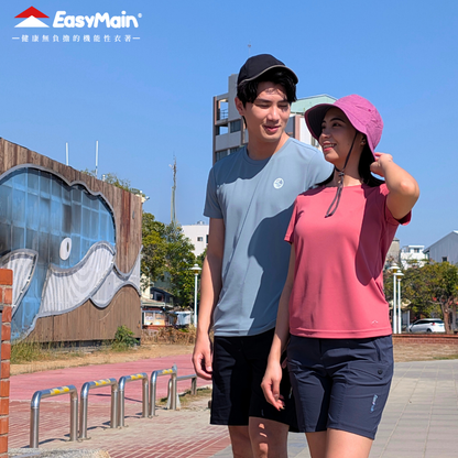 【 EasyMain 】TE26016 女調溫防臭無靜電短袖T恤 EASYMAIN