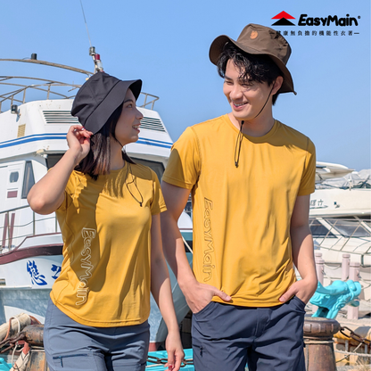 【 EasyMain 】TE26019 男超輕防曬棉感排汗短袖印花T恤 EASYMAIN