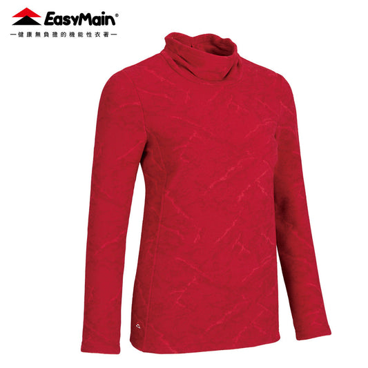 【 EasyMain 】TE25078 女輕暖高領長袖T恤 EASYMAIN