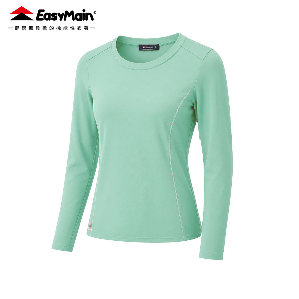 【 EasyMain 】TE26076 女調溫防臭抗靜電長袖T恤 EASYMAIN