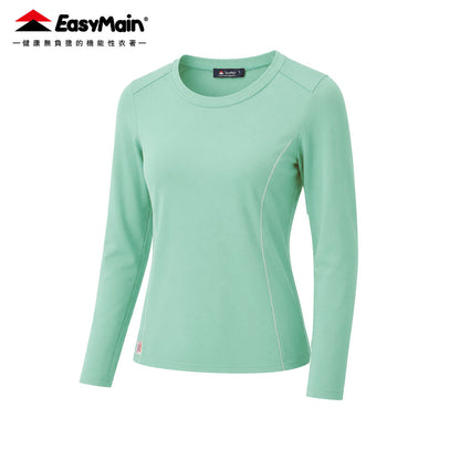 【 EasyMain 】TE26076 女調溫防臭抗靜電長袖T恤 EASYMAIN