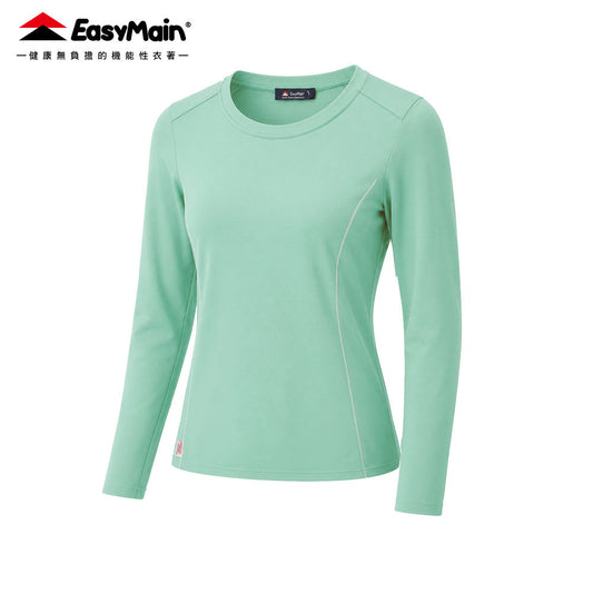 【 EasyMain 】TE26076 女調溫防臭抗靜電長袖T恤 EASYMAIN