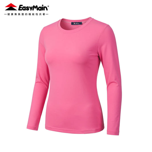 【 EasyMain 】TE26084 女超輕防曬棉感排汗長袖印花T恤 EASYMAIN
