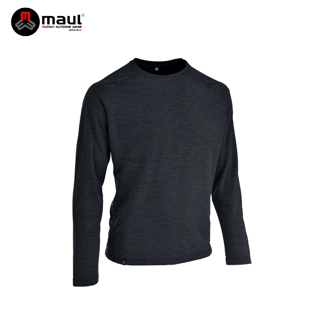 【 MAUL】Marbach II fresh 男款素色長袖抗臭運動T恤 MAUL