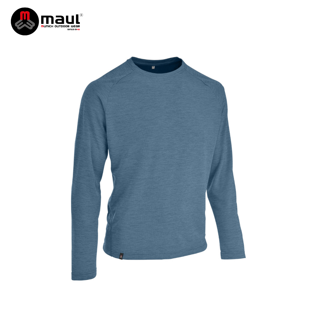 【 MAUL】Marbach II fresh 男款素色長袖抗臭運動T恤 MAUL