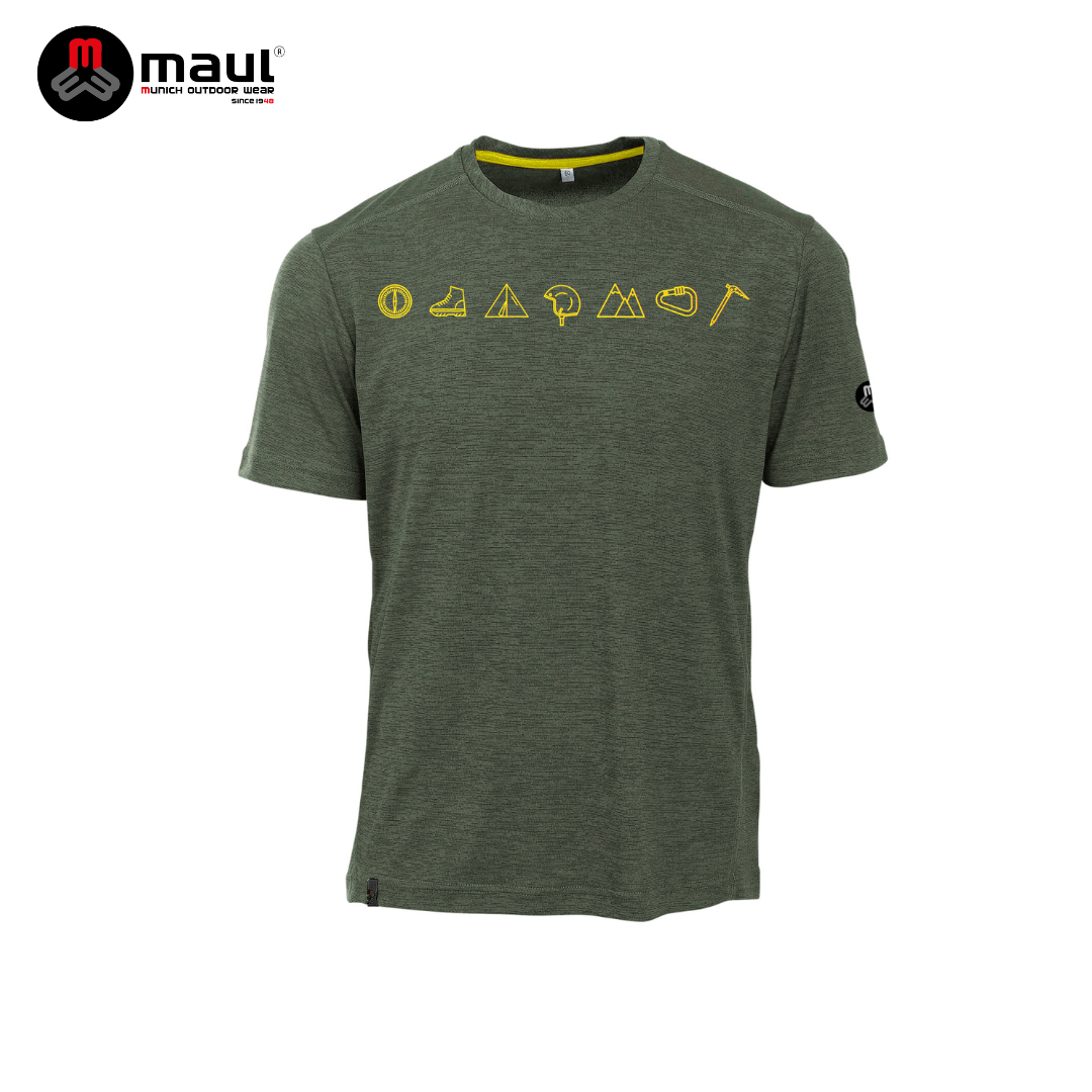 【 MAUL】Grinberg fresh 男抗臭透氣快乾印花短T恤 MAUL