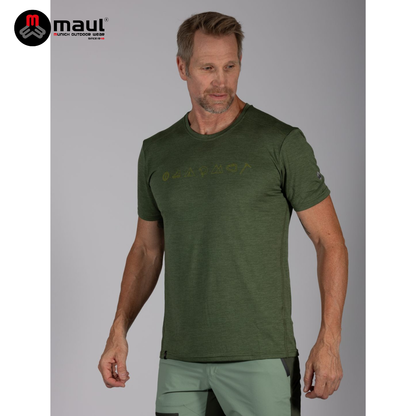 【 MAUL】Grinberg fresh 男抗臭透氣快乾印花短T恤 MAUL
