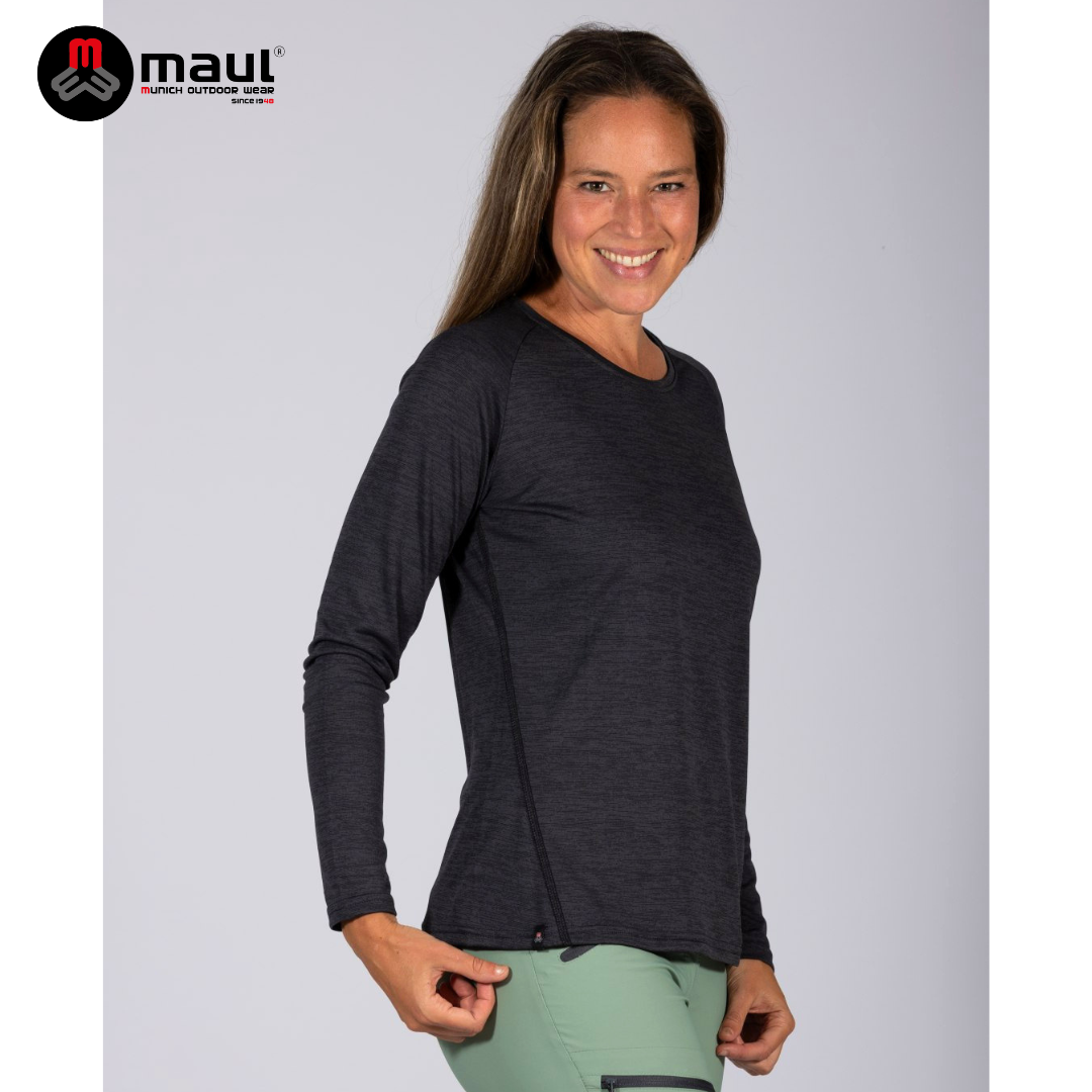 【 MAUL 】Mosel fresh 女款素色長袖抗臭運動T恤 MAUL
