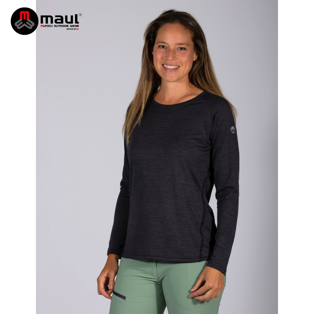 【 MAUL 】Mosel fresh 女款素色長袖抗臭運動T恤 MAUL