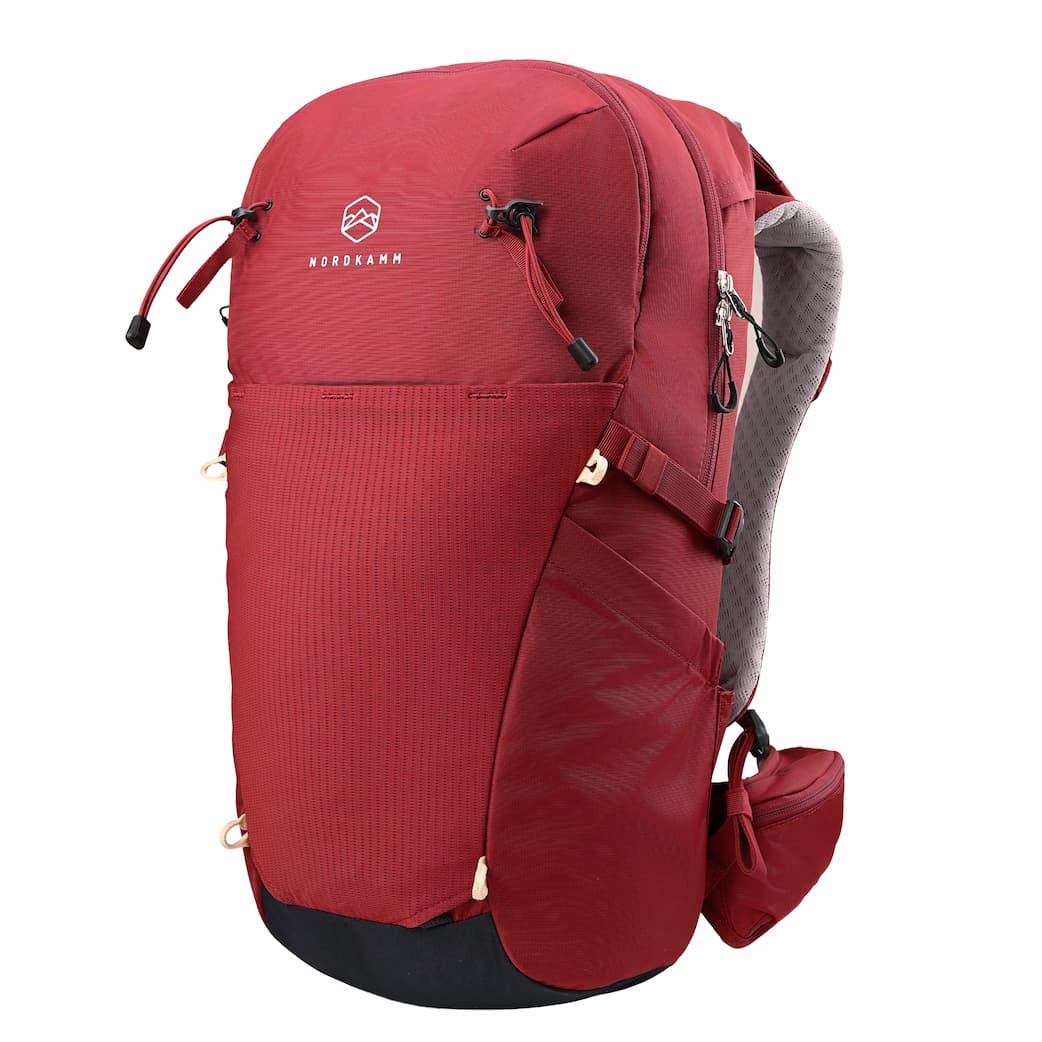 【NORDKAMM】ANTARES Hike 25L 輕量登山健行背包｜暗紅 NORDKAMM